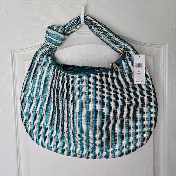 NWT- Melie Bianco Turquoise Brigitte Satchel- Anthropologie - Picture 5 of 8
